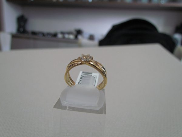 Anel em Ouro 18k com Zirconias - Ref: KA1395ZBC